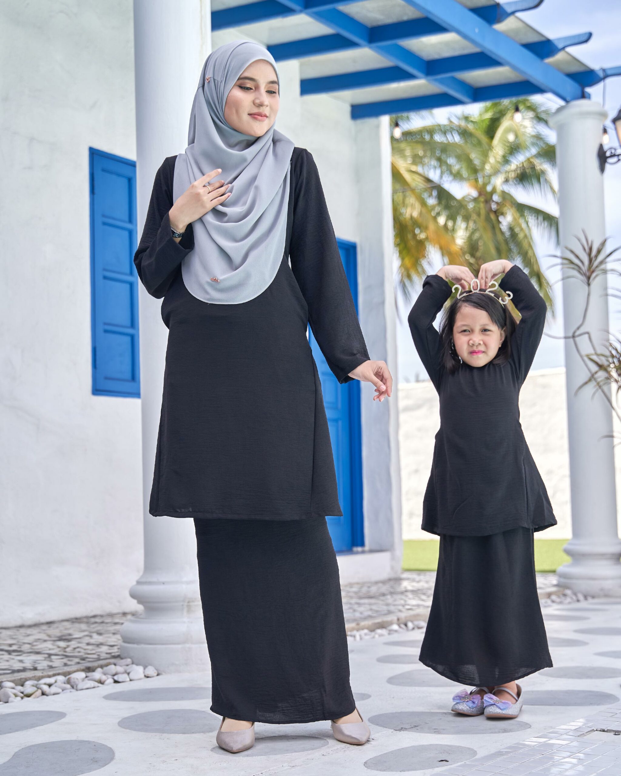 Baju Kurung Pahang Sara Kids - Black
