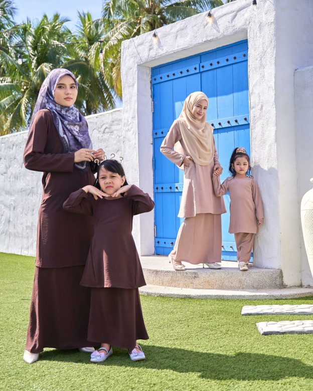 Baju Kurung Pahang Sara Kids - Midnight Blue
