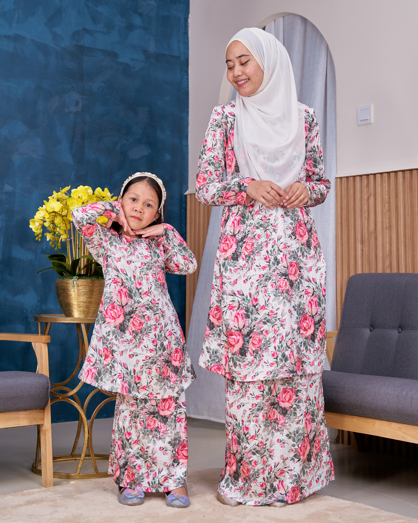 Baju Kurung Pahang Sarina Kids - Rosie White