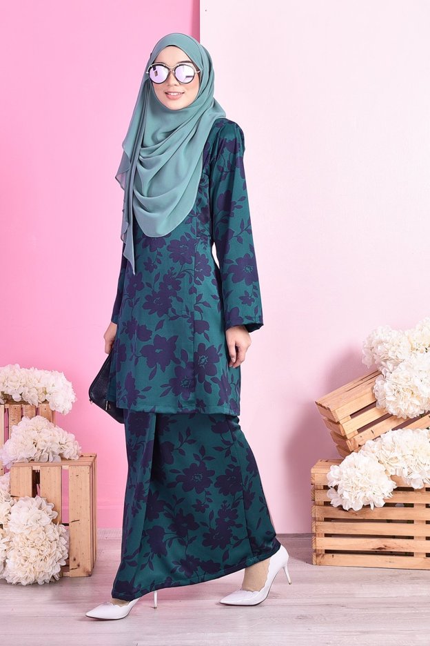Baju Kurung Pahang Siti - Green