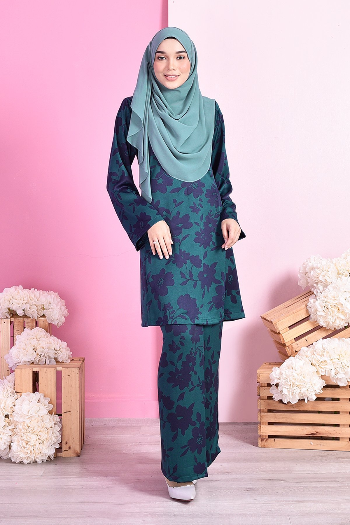 Baju Kurung Pahang Siti - Green