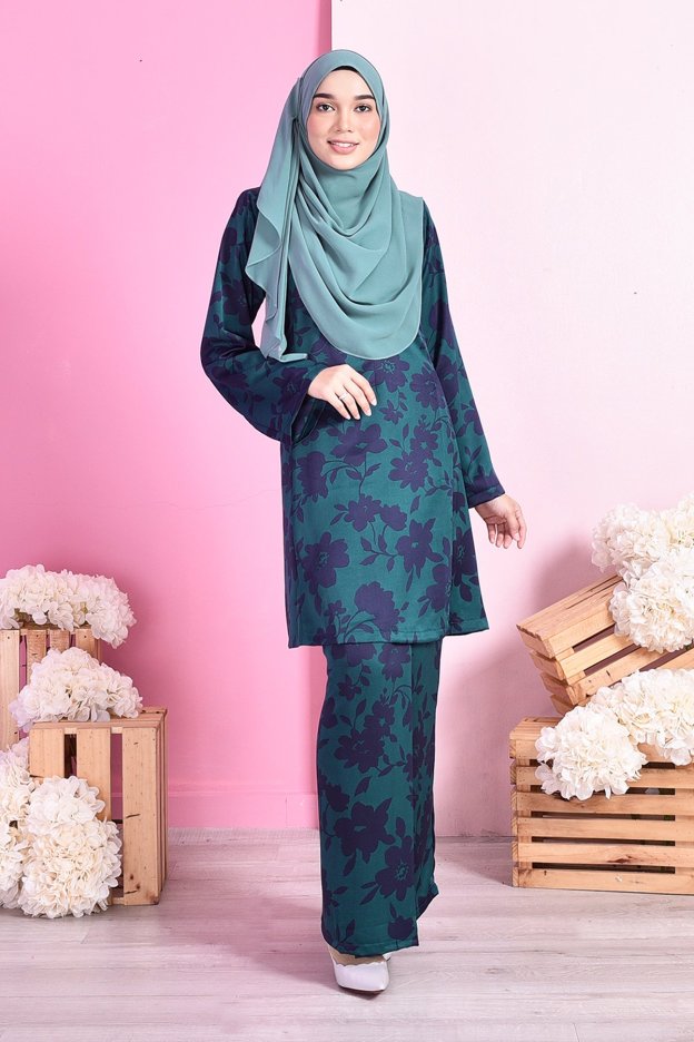 Baju Kurung Pahang Siti - Green