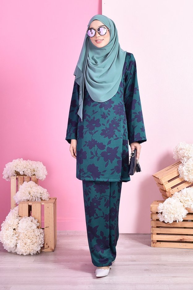 Baju Kurung Pahang Siti - Green