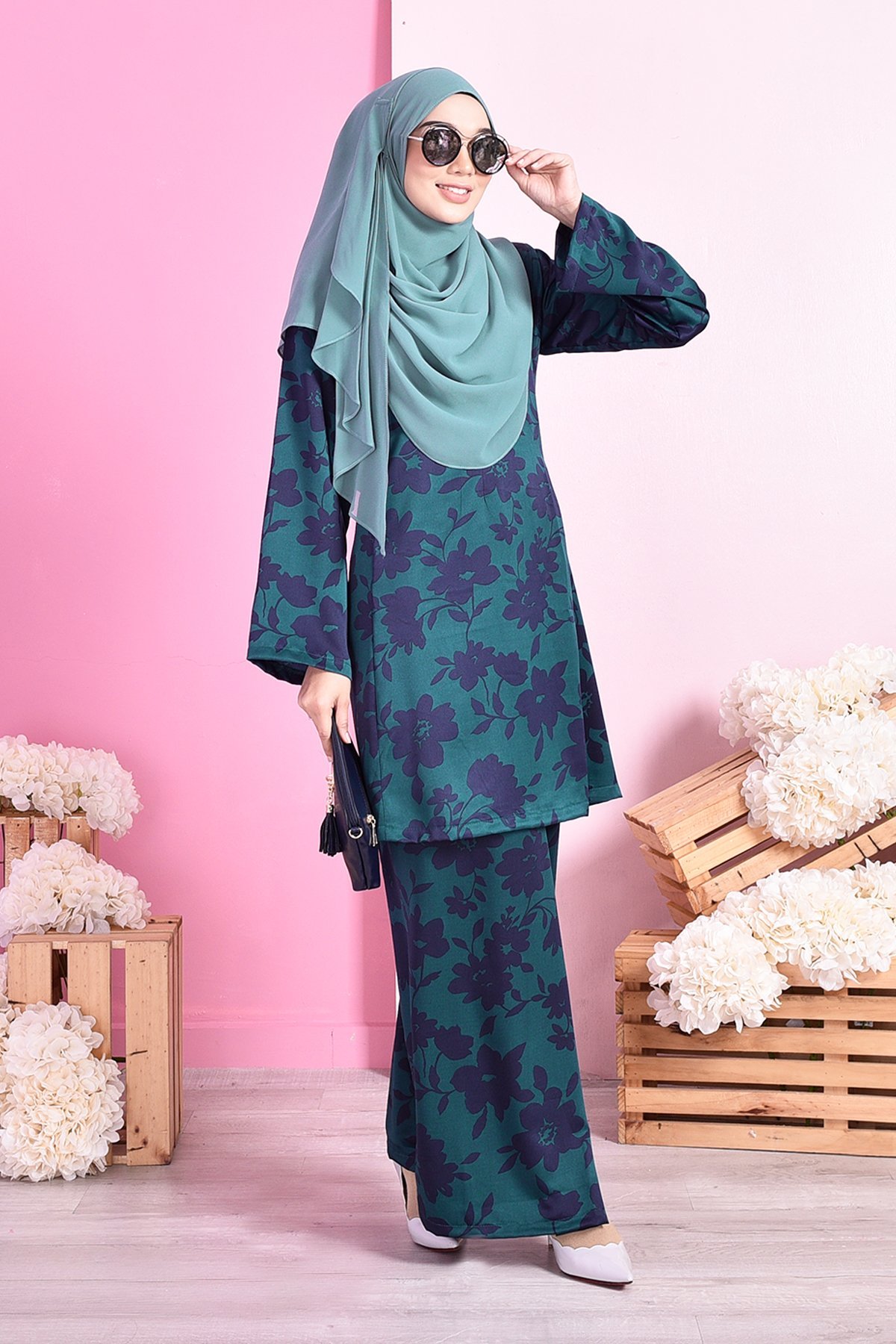 Baju Kurung Pahang Siti - Green