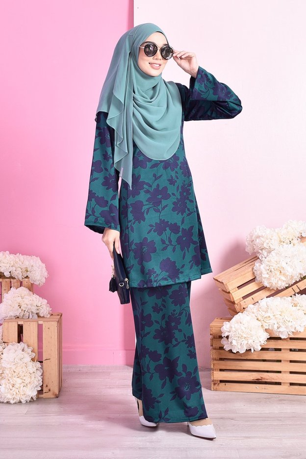 Baju Kurung Pahang Siti - Green
