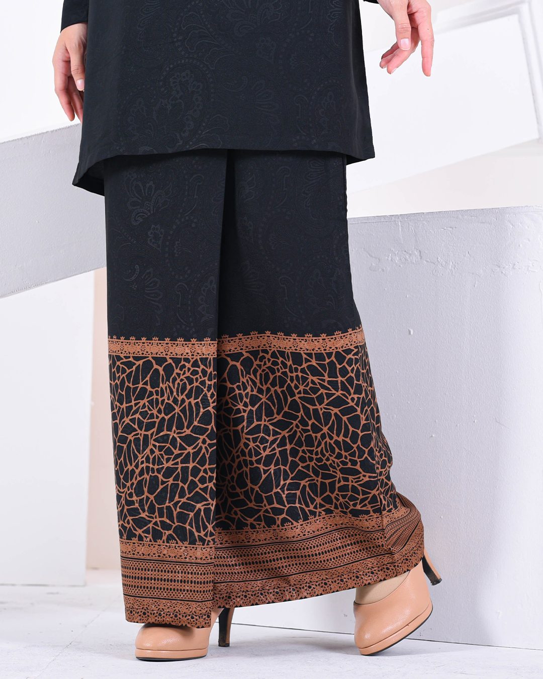 Baju Kurung Puffy Raudhah - Woody Brown