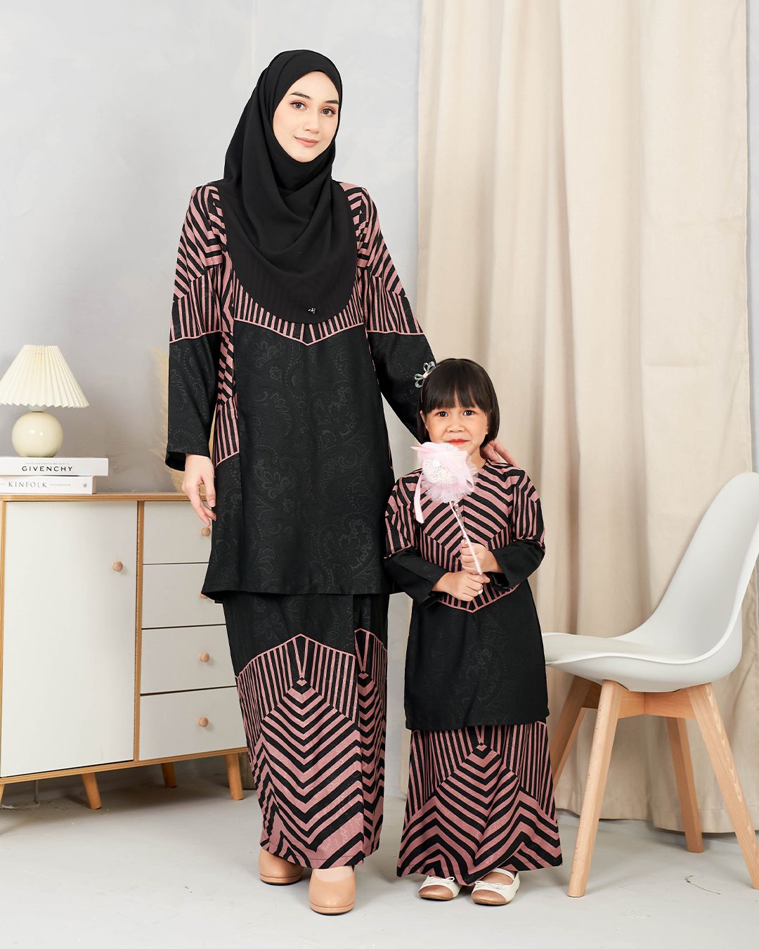 Baju Kurung Pahang Rauha Kids - Heather Purple
