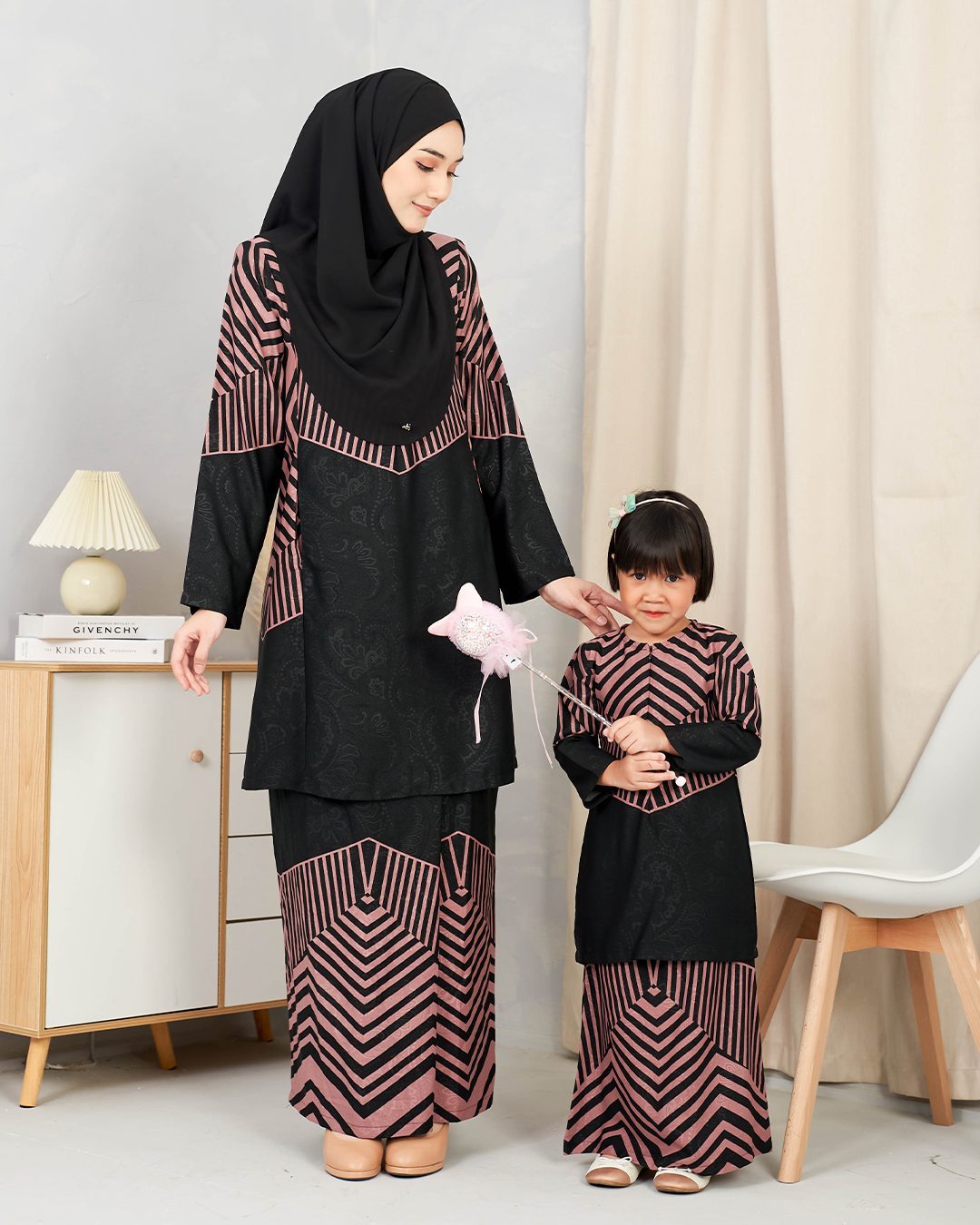 Baju Kurung Pahang Rauha Kids - Heather Purple