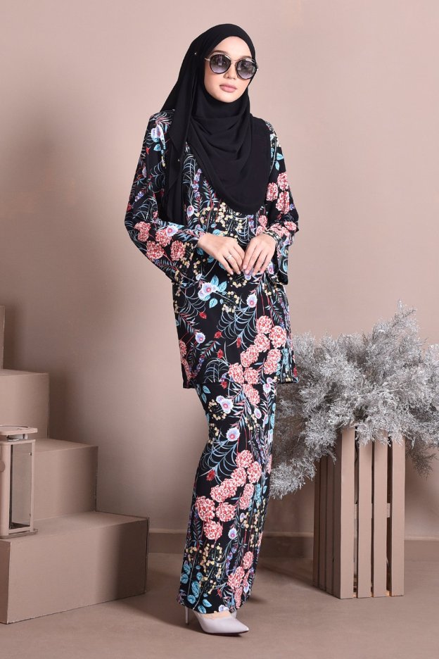 Baju Kurung Puteri Kedah Khatija - Black