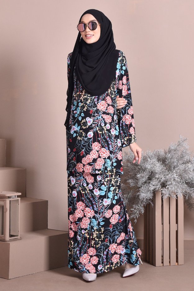 Baju Kurung Puteri Kedah Khatija - Black