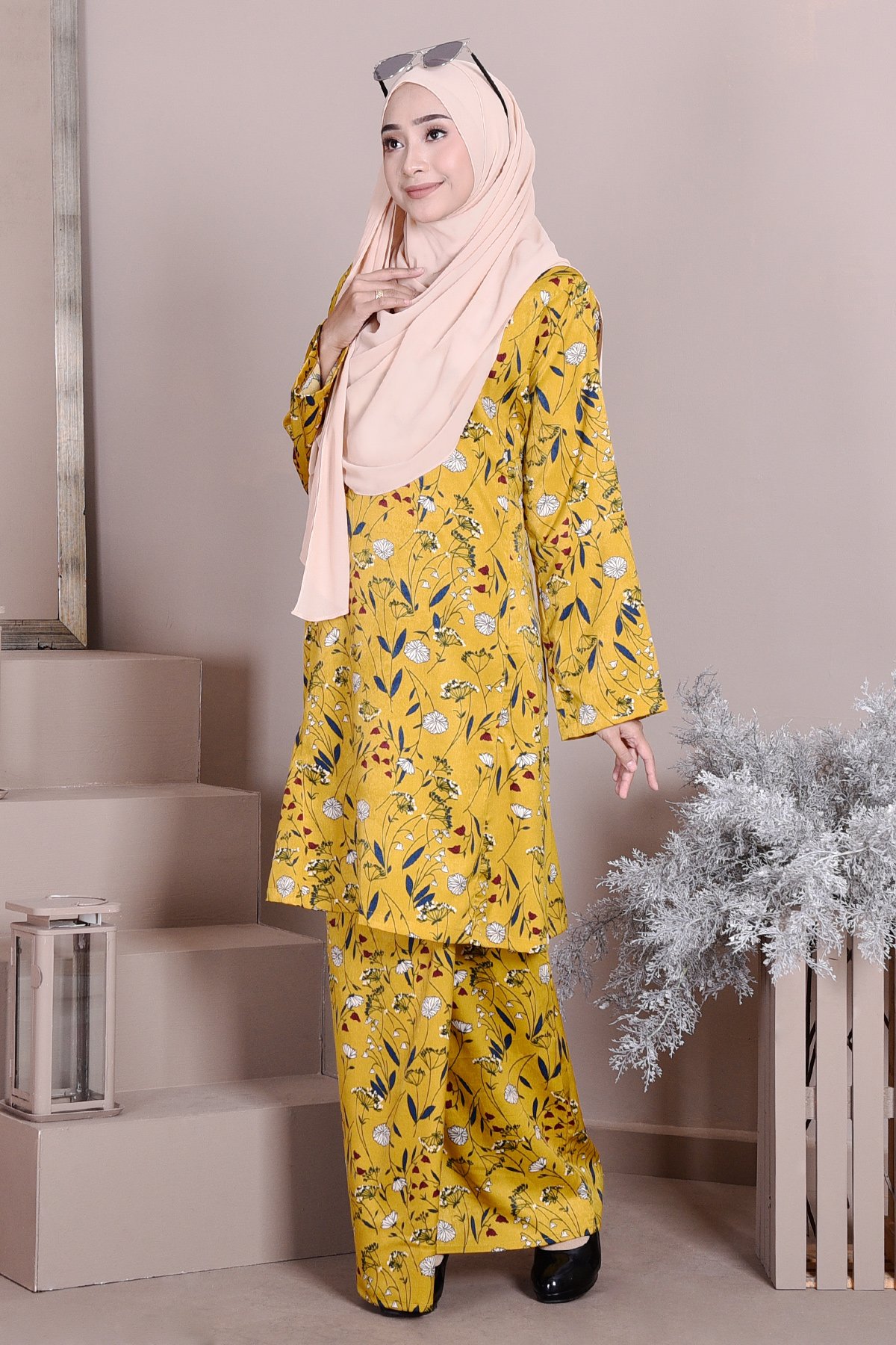 Baju Kurung Puteri Pahang Prairie - Cheer Yellow