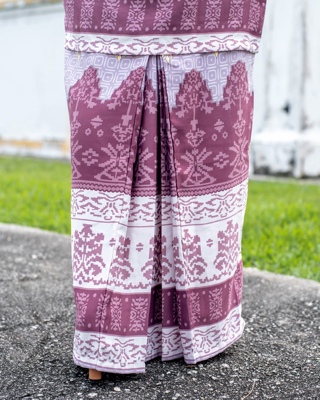 Baju Kurung Batik Renila - Thistle Purple