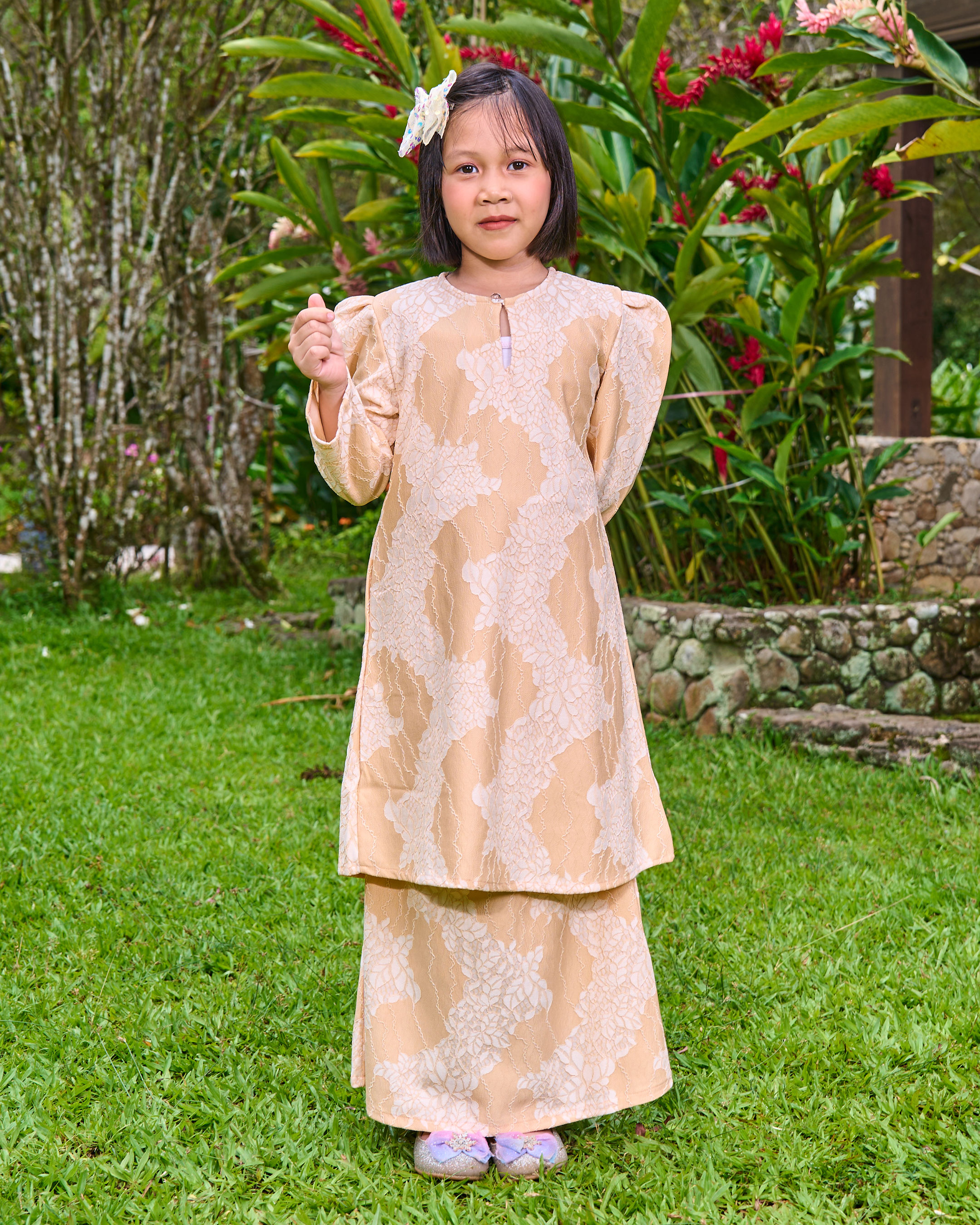 Baju Kurung Riau Lace Adiona - Kids