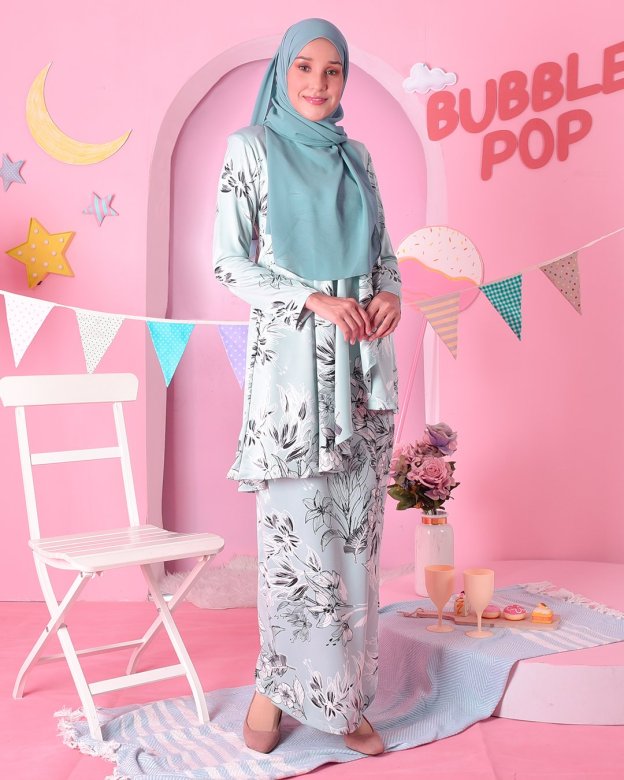 Baju Kurung Ruffle Aily - Tiffany Green
