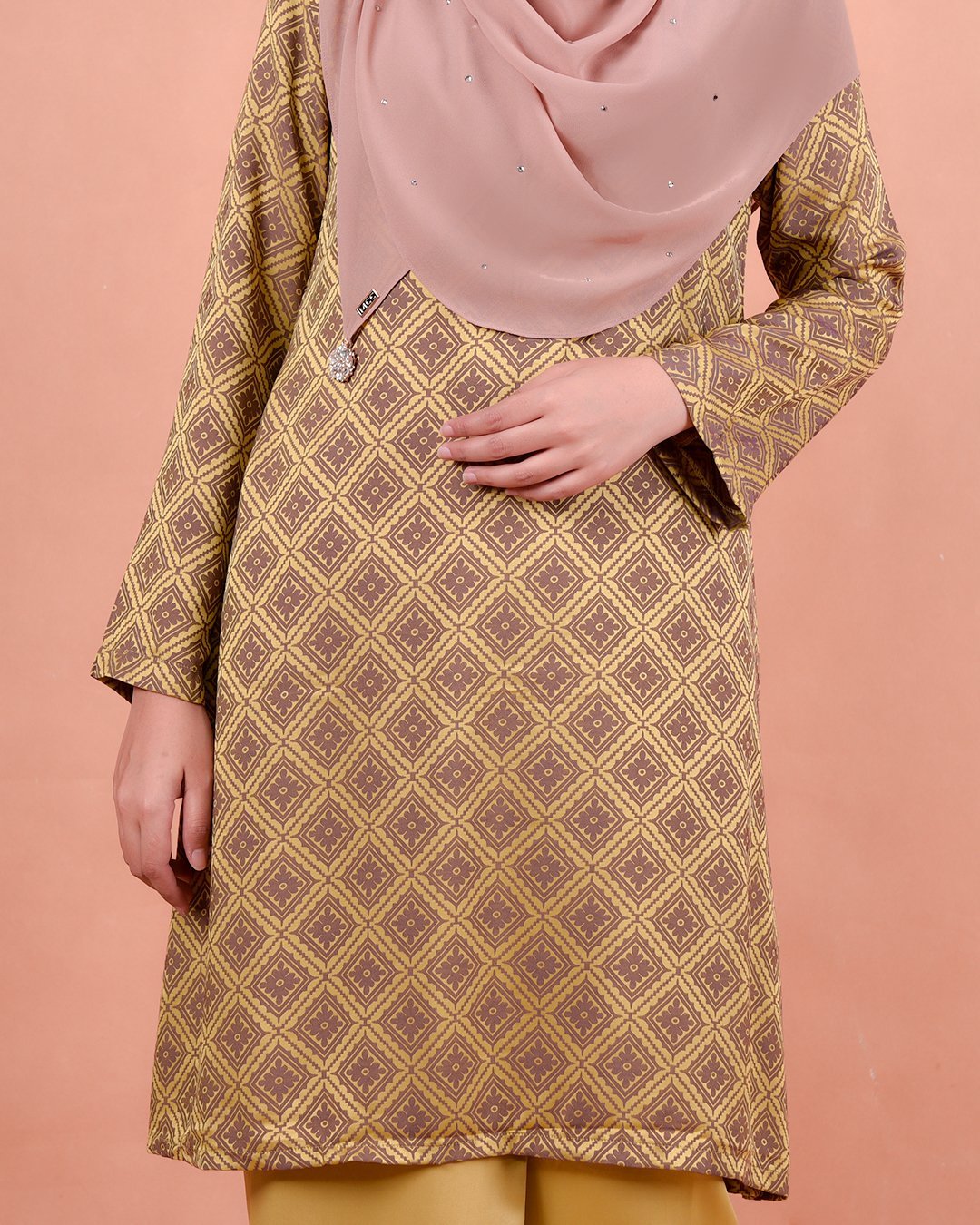 Baju Kurung Riau Songket Azmyn - Banana Yellow
