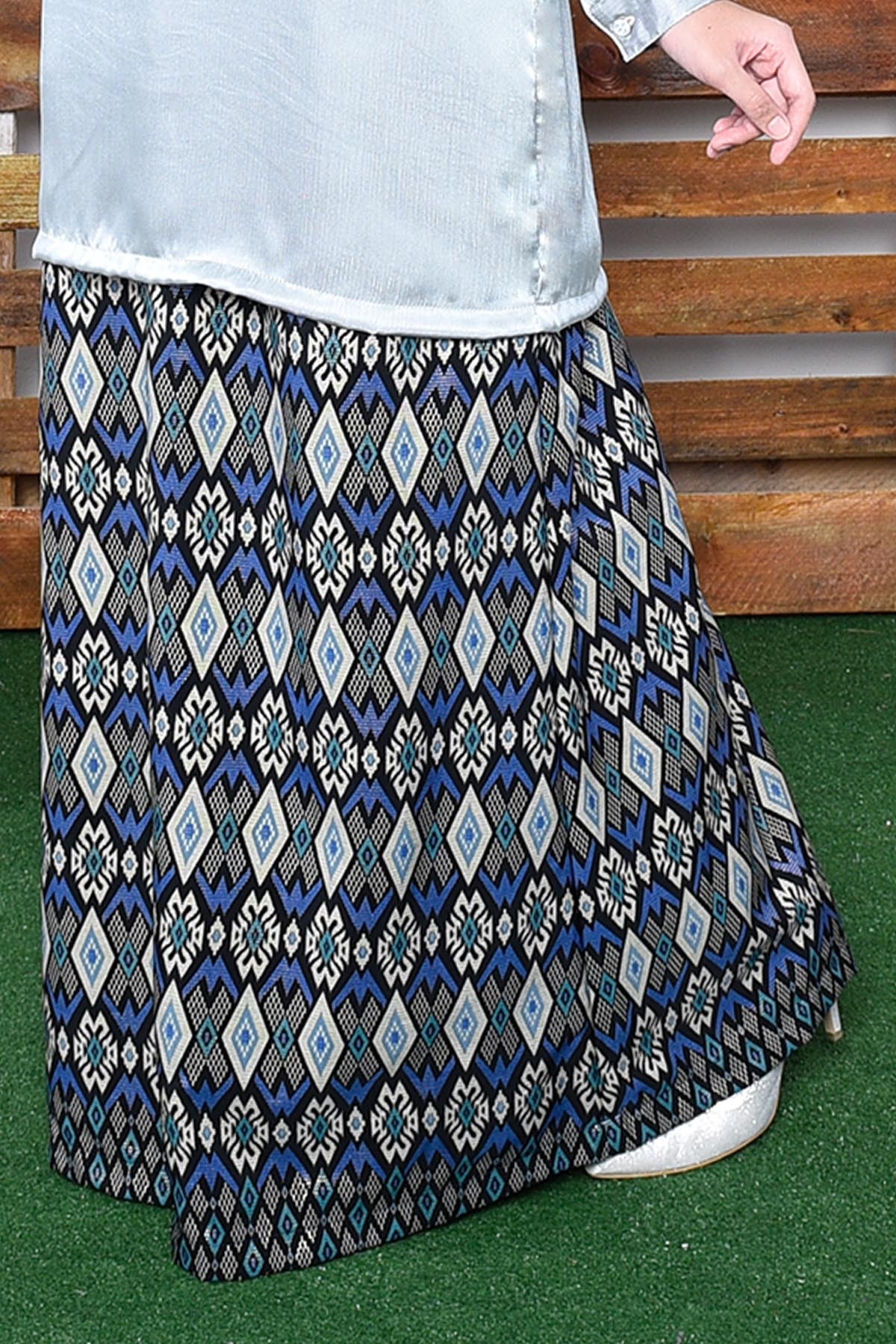 Baju Kurung Songket Wardini - Haze Grey