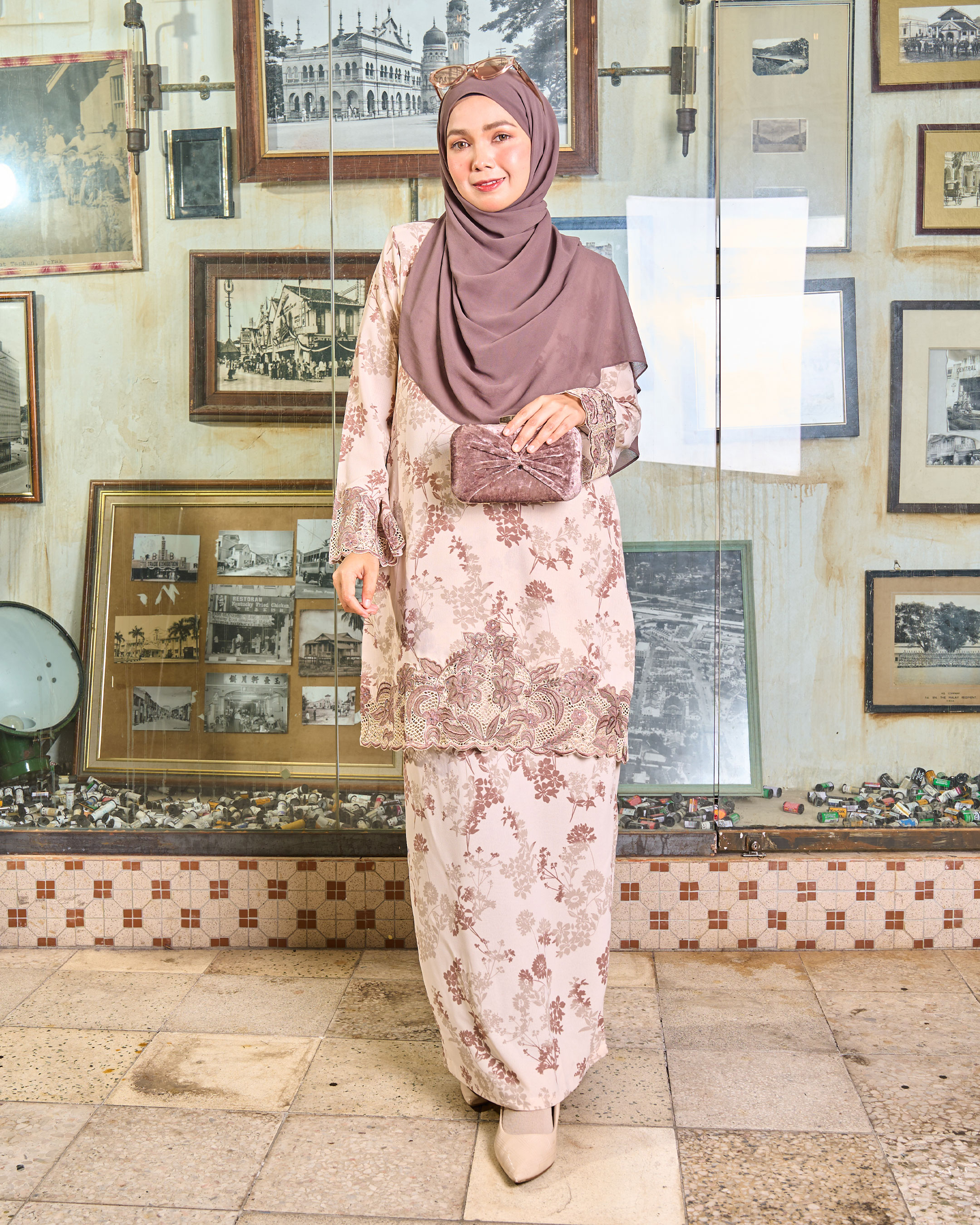Baju Kurung Sulam Lace Aylin