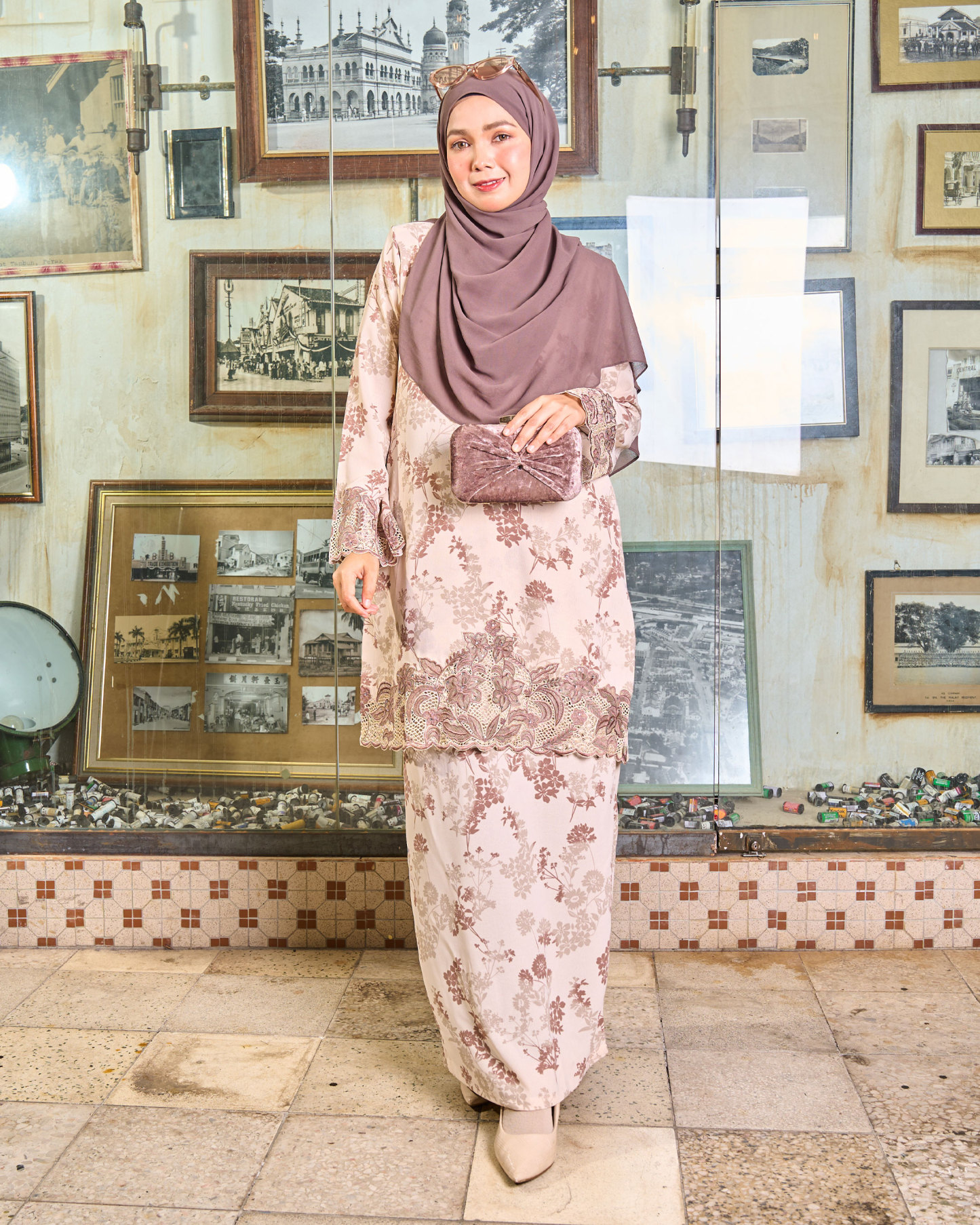 Baju Kurung Sulam Lace Aylin