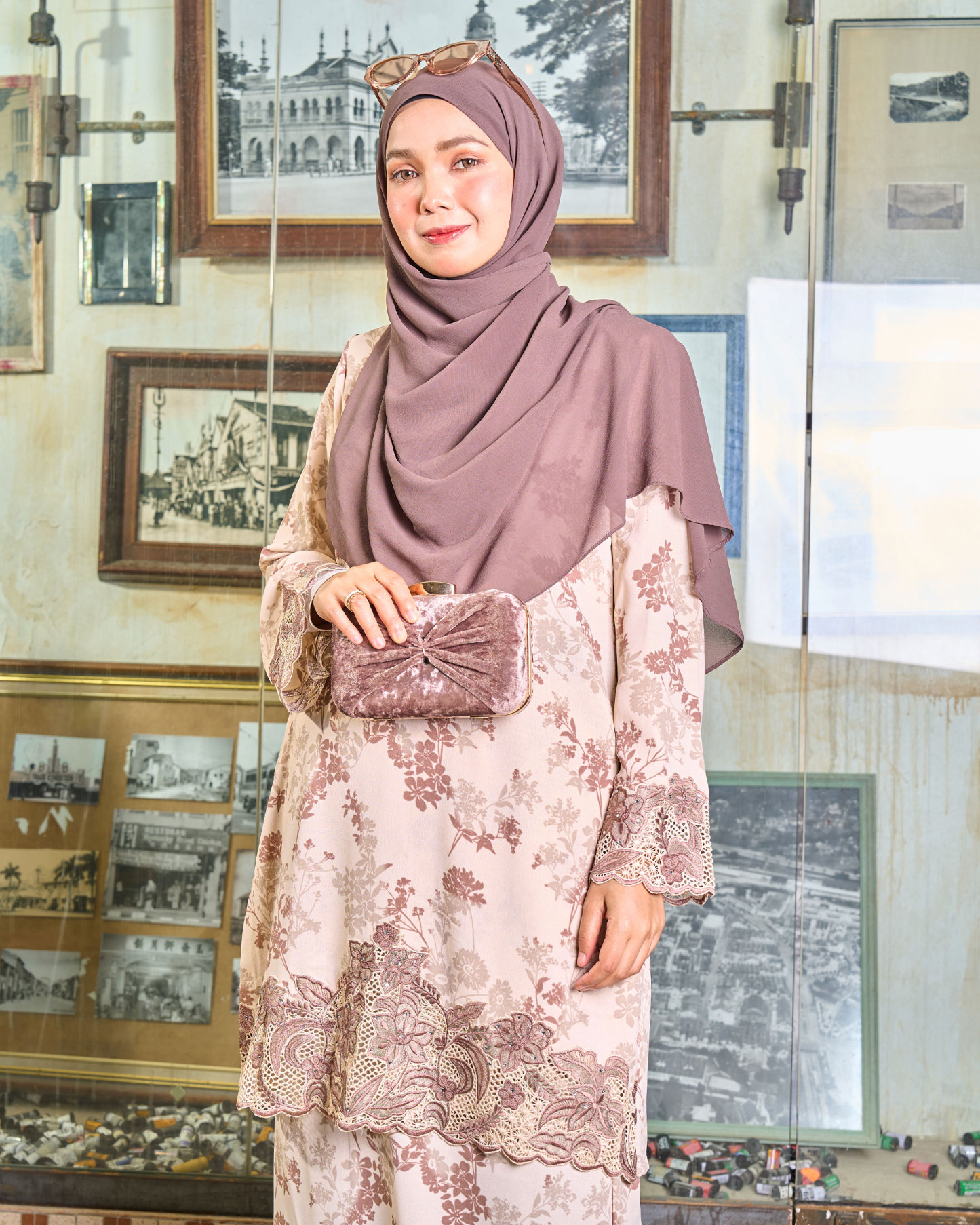 Baju Kurung Sulam Lace Aylin