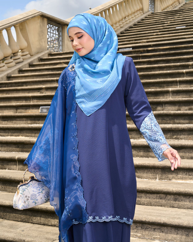 Baju Kurung Sulam Lace Ember