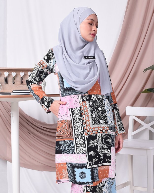 Baju Kurung Moden Tizz - Pink