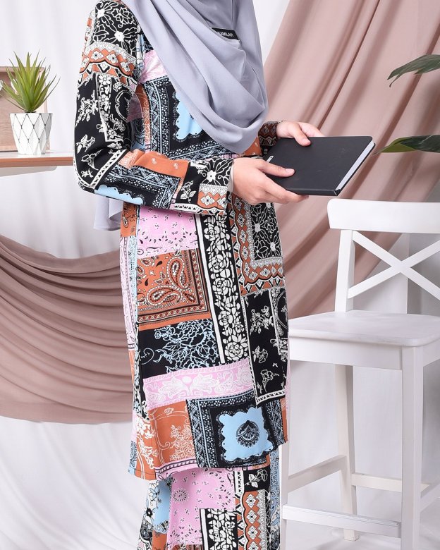 Baju Kurung Moden Tizz - Pink