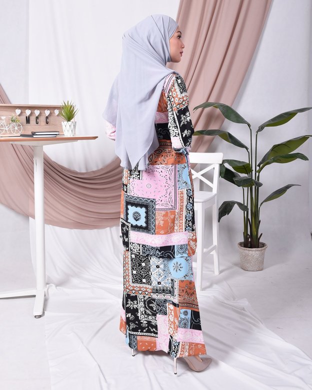 Baju Kurung Moden Tizz - Pink