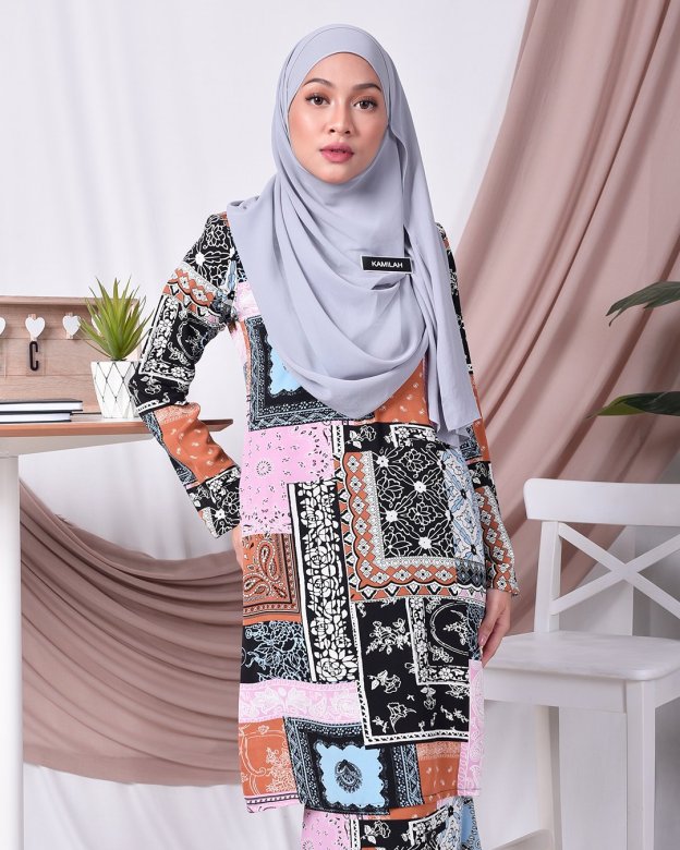 Baju Kurung Moden Tizz - Pink