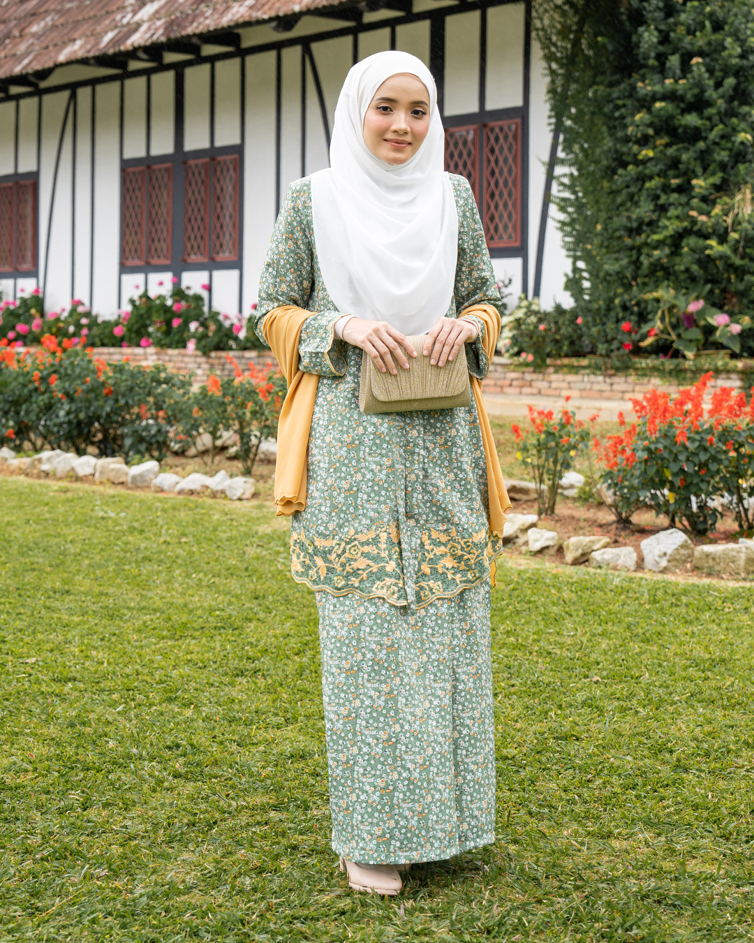 Baju Kebaya Sulam Akayla - Persian Green