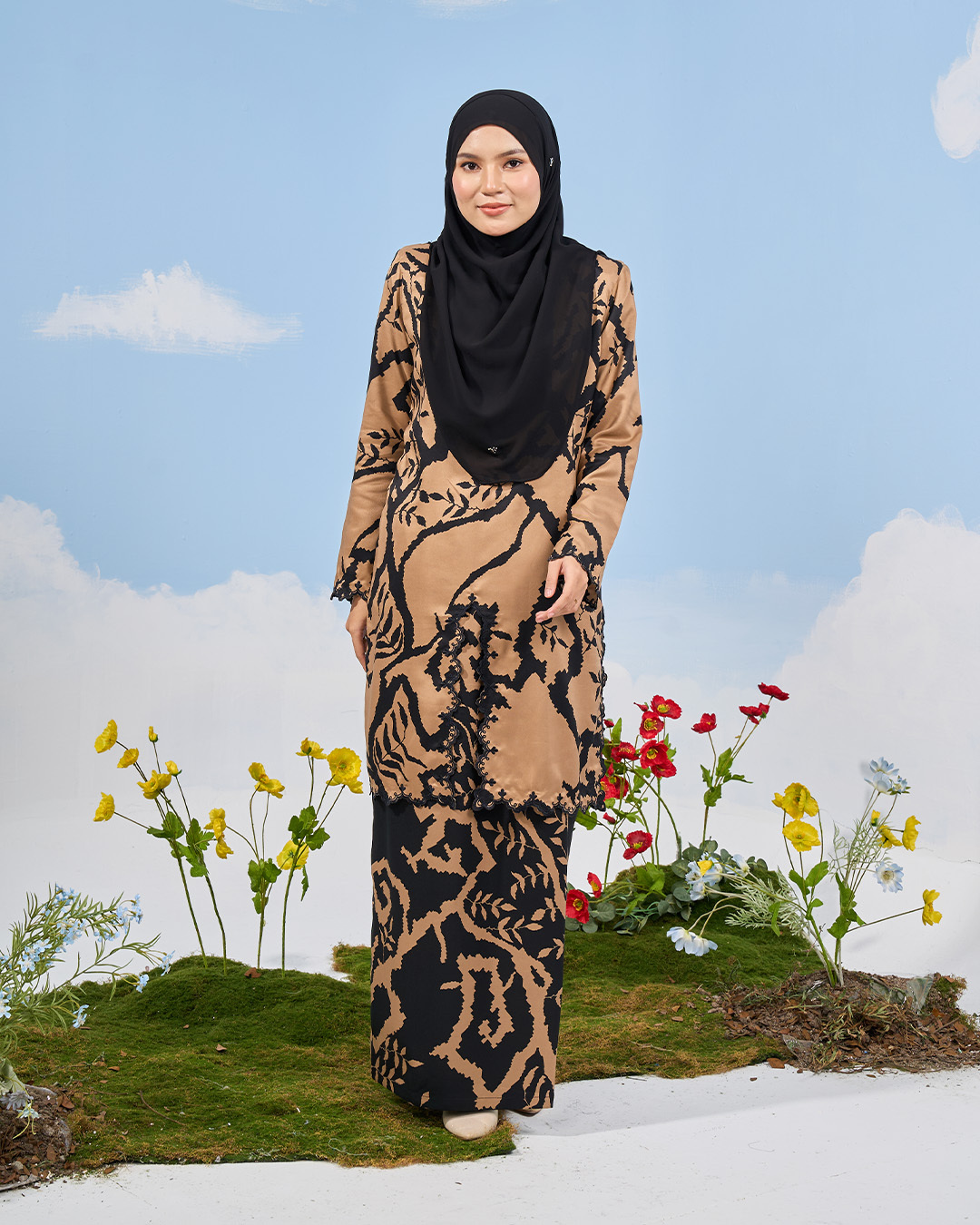 Baju Kurung Sulam Batik Alora
