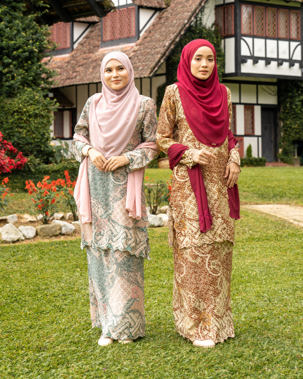 Baju Kurung Batik Ashalee - Hazelnut Brown