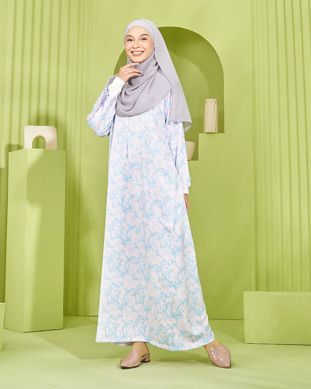 Kaftan Uftria Laluna X MCC - Pastel Pink