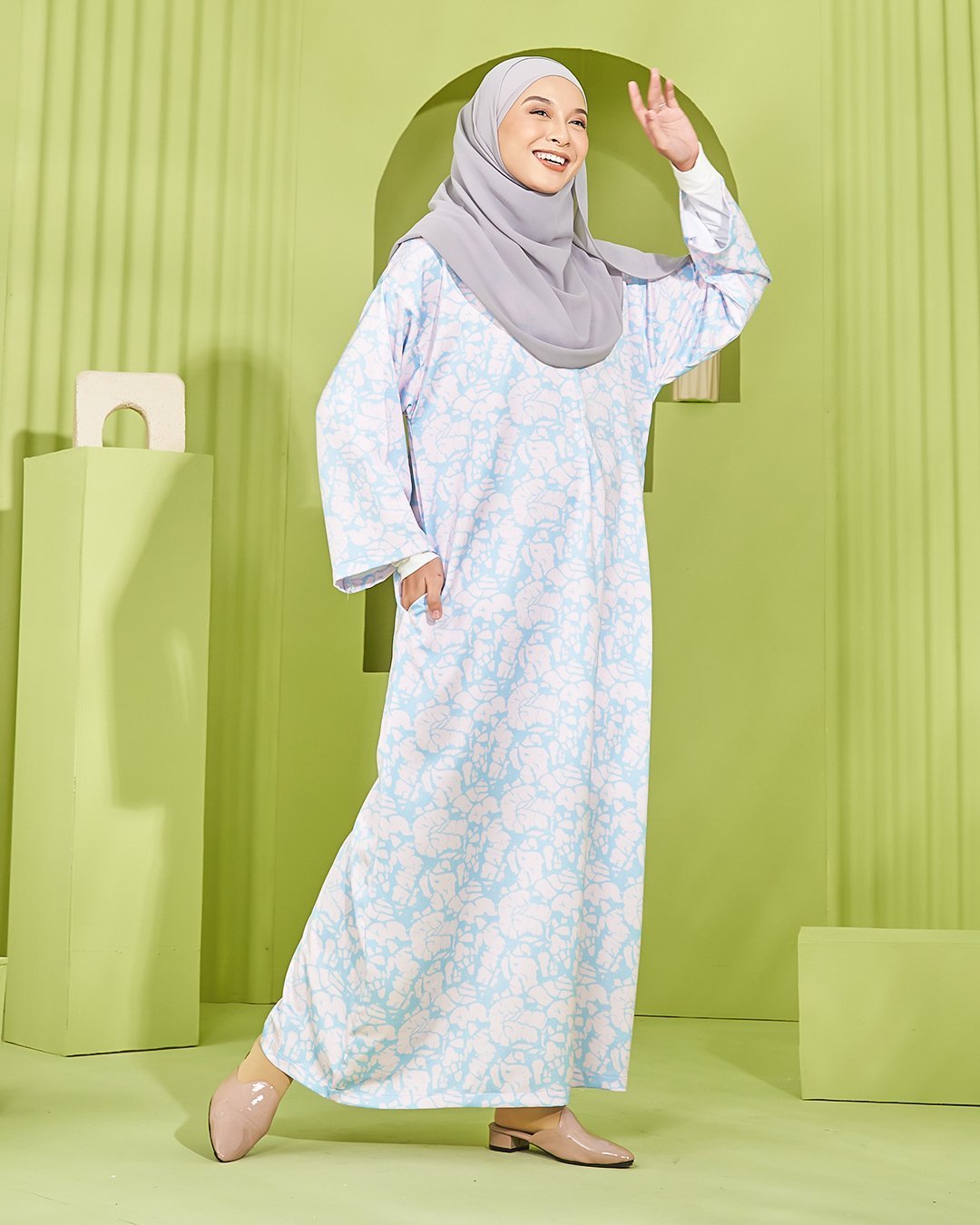 Kaftan Uftria Laluna X MCC - Pastel Pink