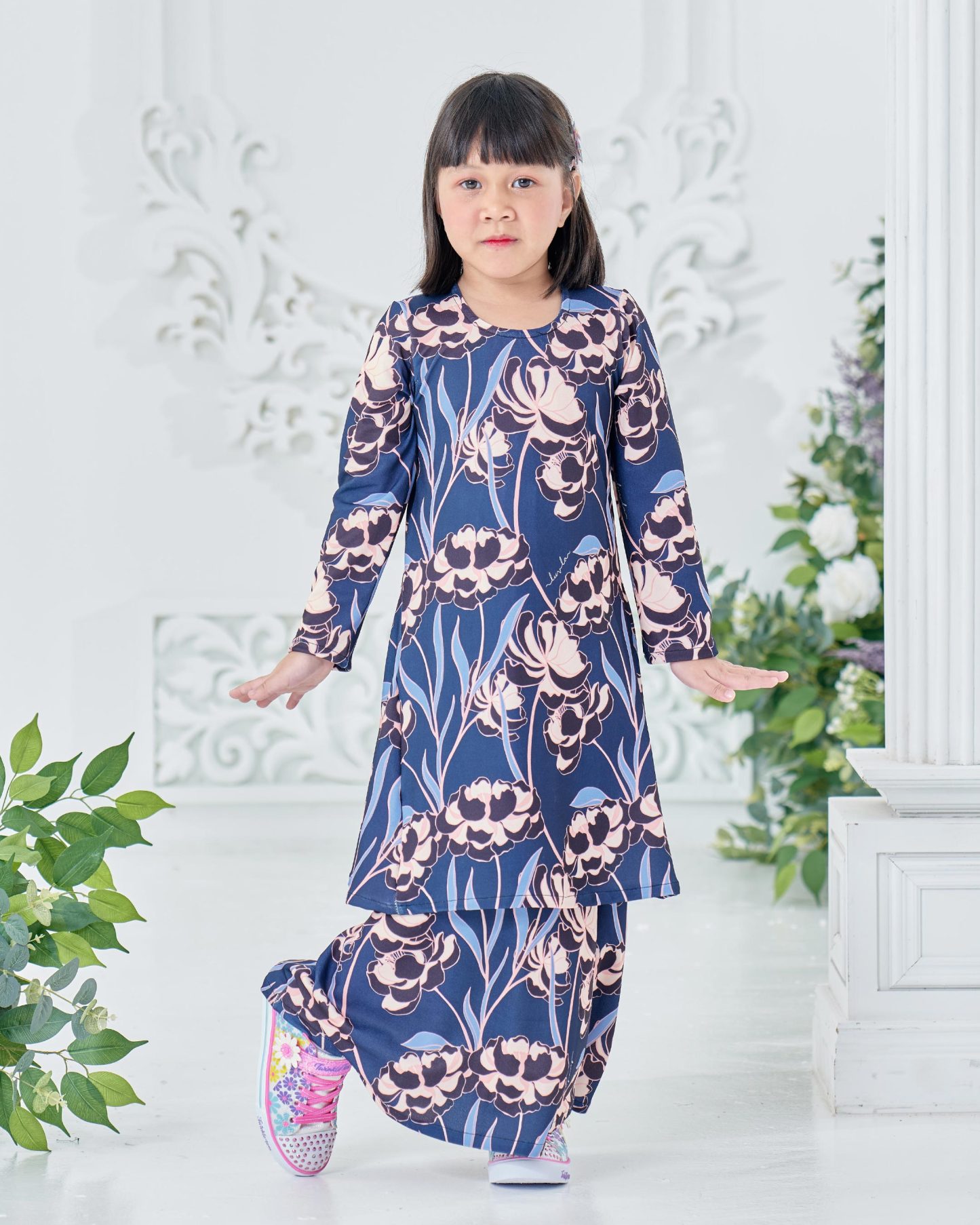 Baju Kurung Pahang Laura Printed Kids 8.0