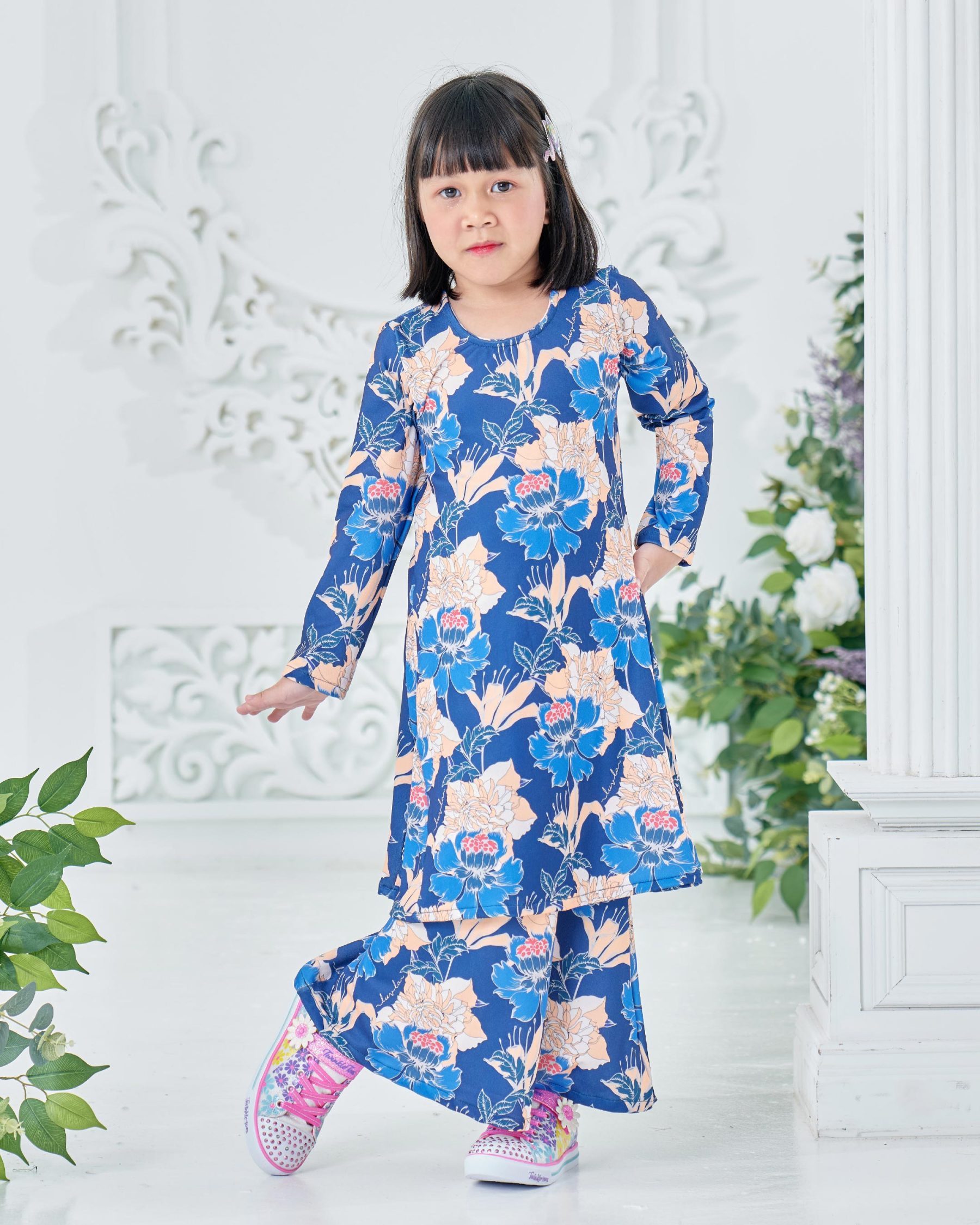 Baju Kurung Pahang Laura Printed Kids 8.0