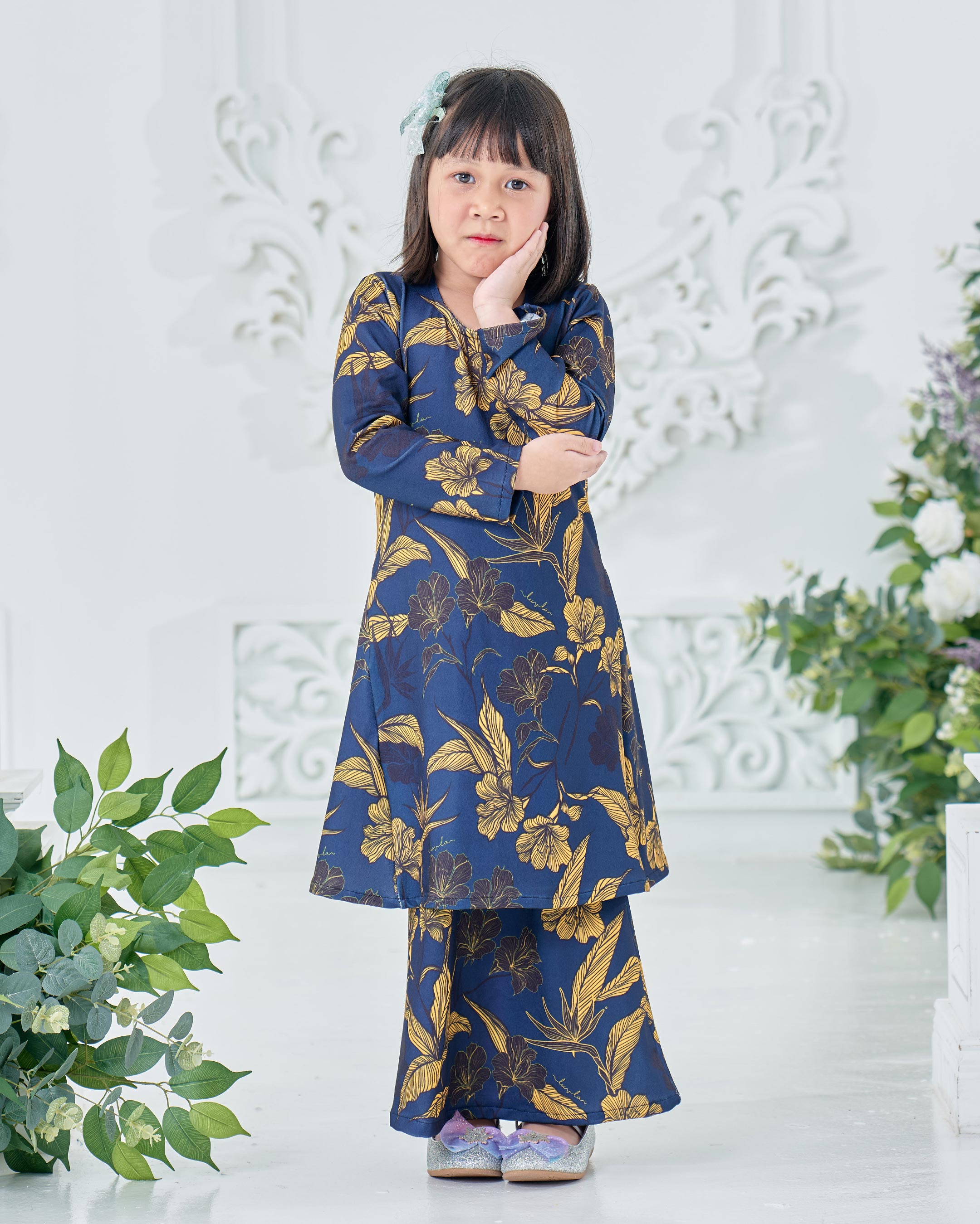 Baju Kurung Pahang Laura Printed Kids 8.0
