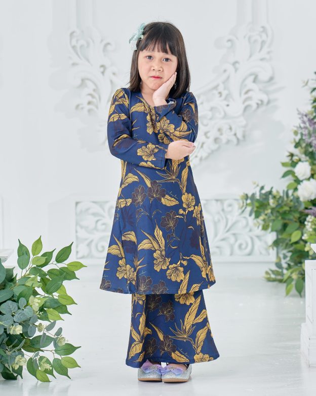 Baju Kurung Pahang Laura Printed Kids 8.0