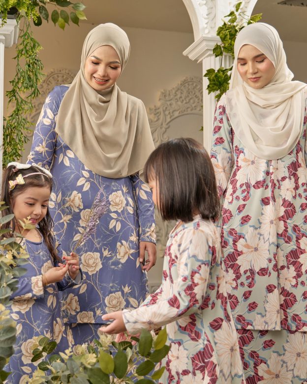 Baju Kurung Pahang Laura Printed Kids 8.0