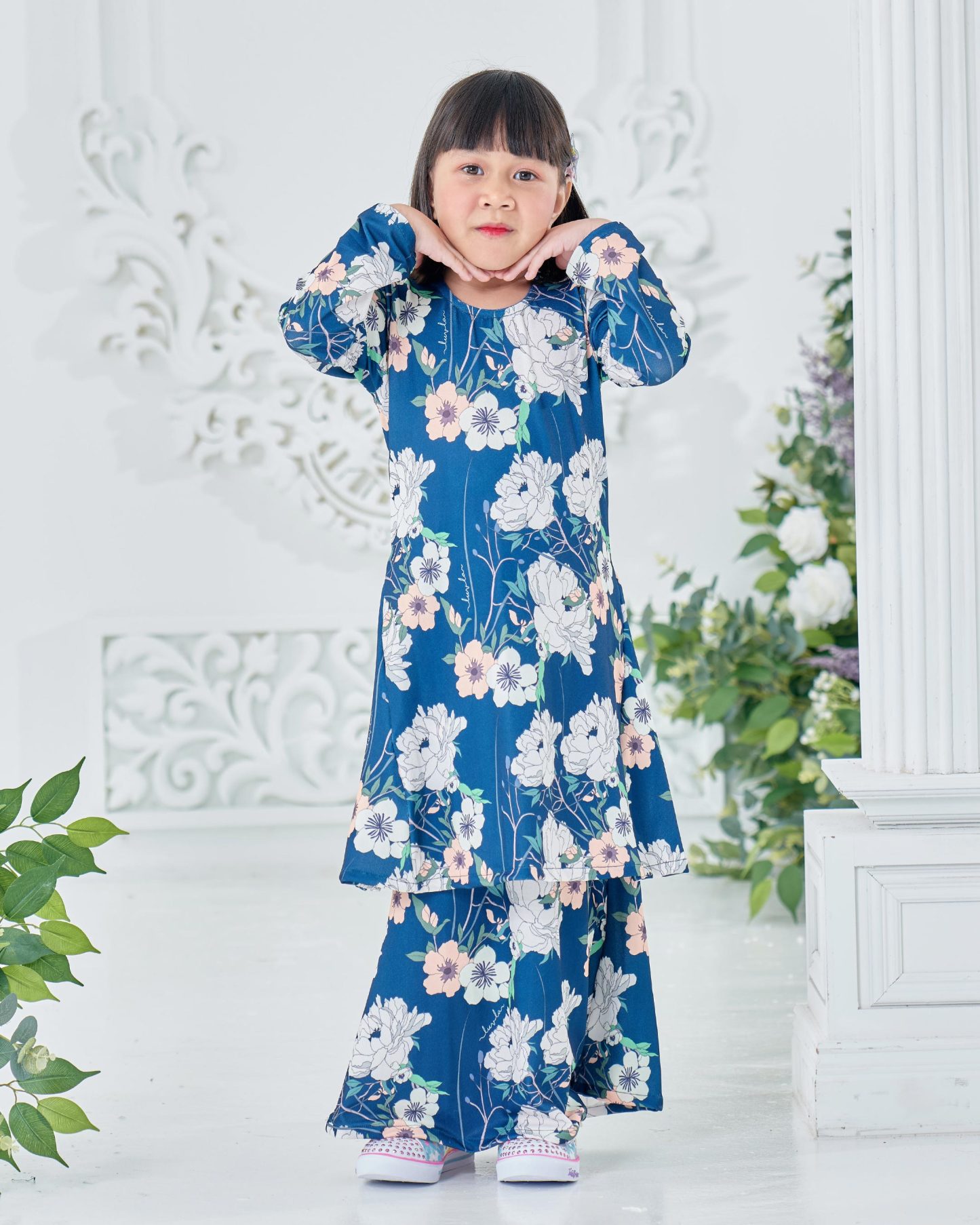 Baju Kurung Pahang Laura Printed Kids 8.0