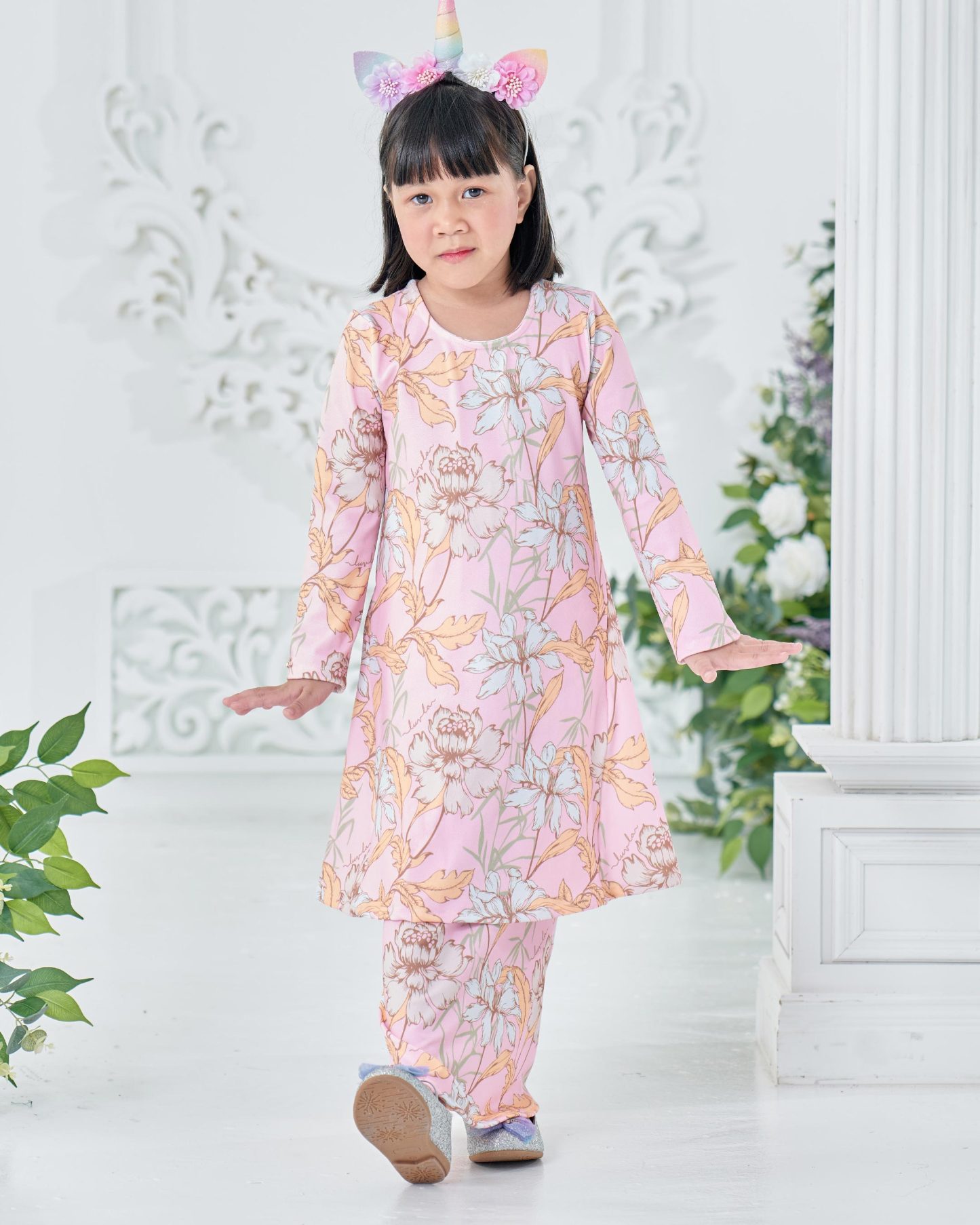 Baju Kurung Pahang Laura Printed Kids 8.0