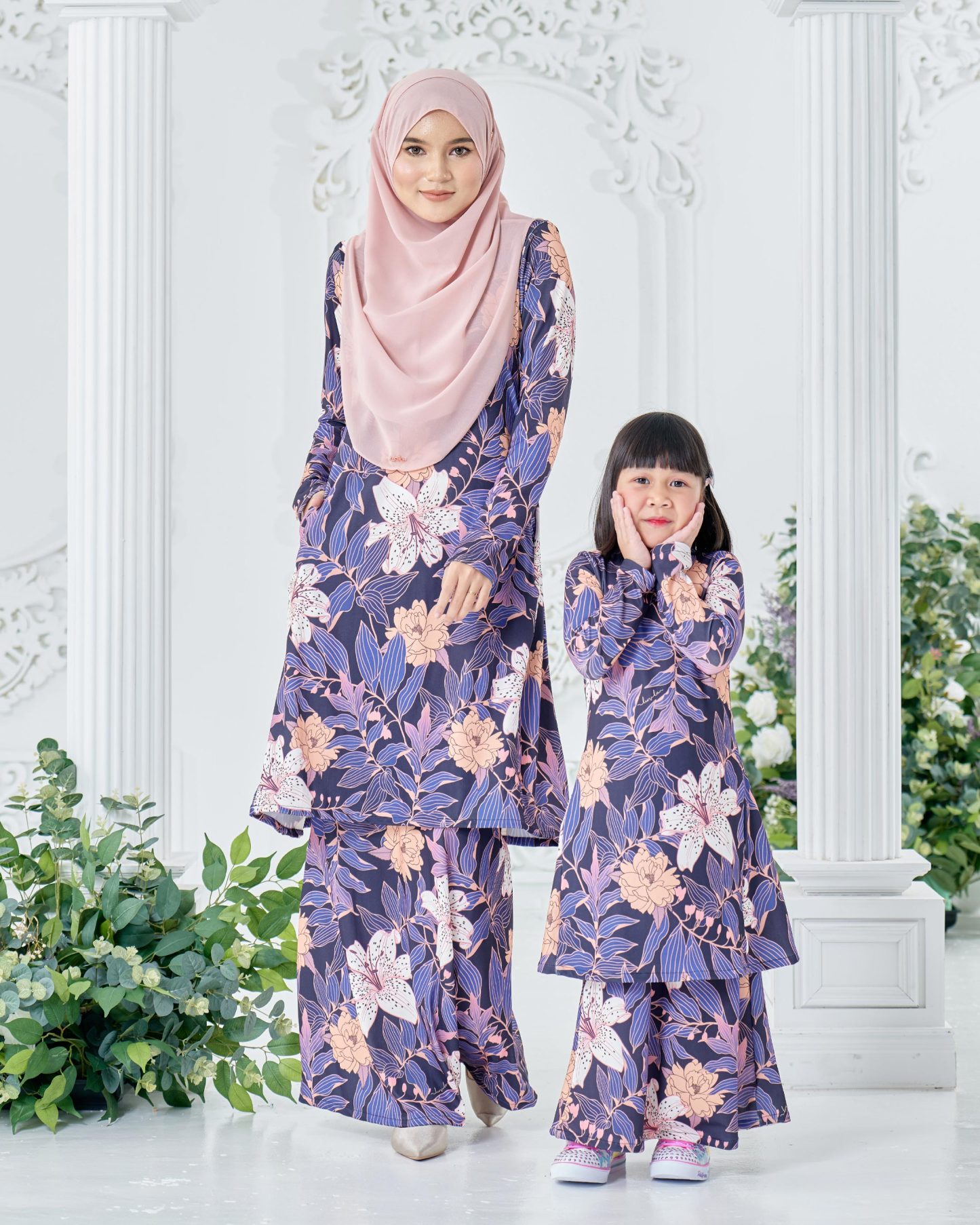 Baju Kurung Pahang Laura Printed Kids 8.0