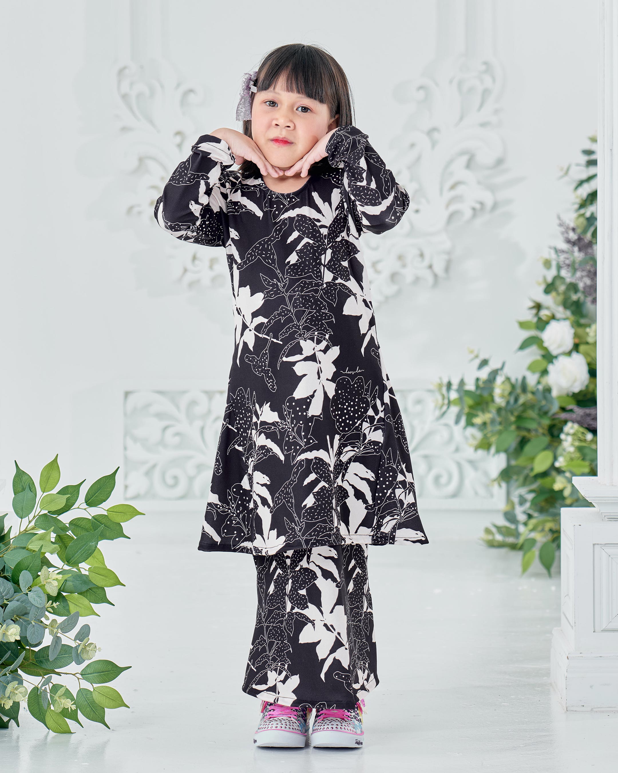 Baju Kurung Pahang Laura Printed Kids 8.0