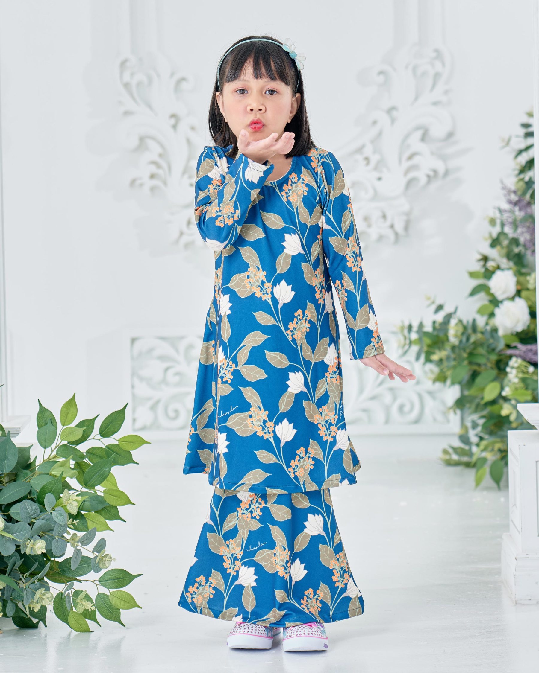 Baju Kurung Pahang Laura Printed Kids 8.0