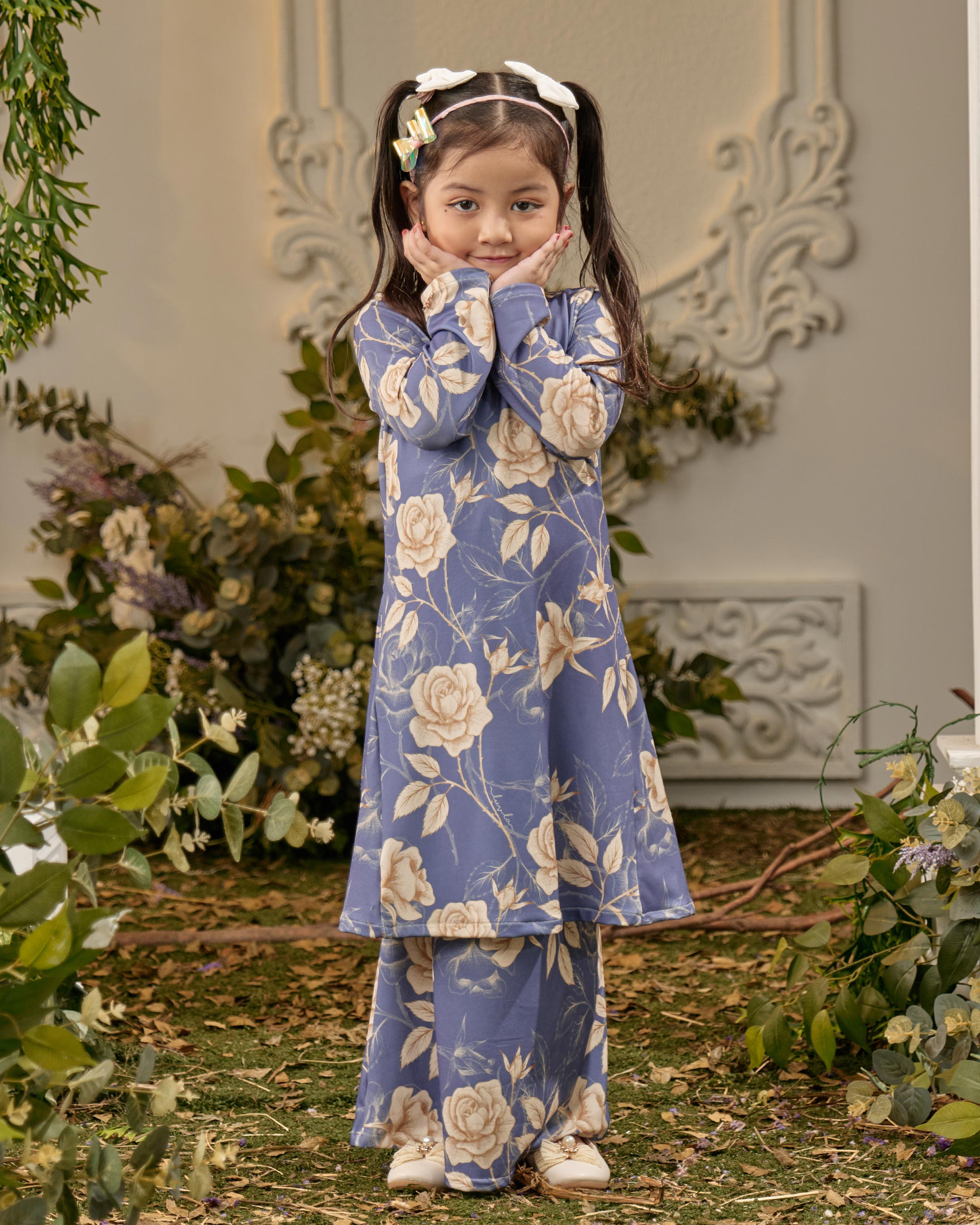 Baju Kurung Pahang Laura Printed Kids 8.0