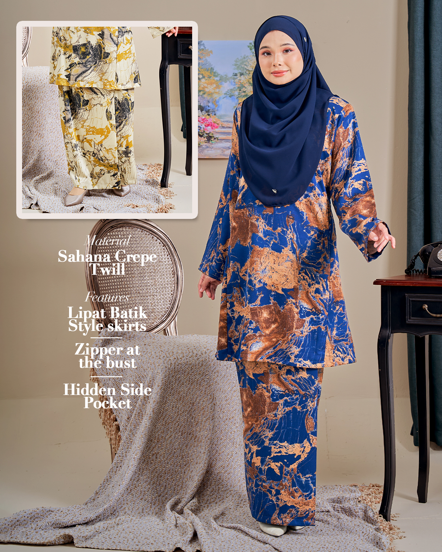 Baju Kurung Pahang Lavena Laluna X MCC
