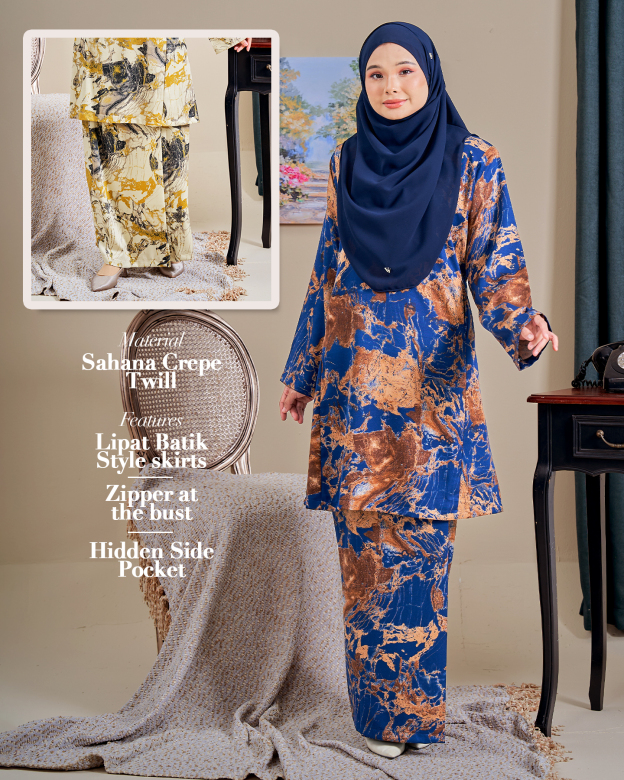 Baju Kurung Pahang Lavena Laluna X MCC