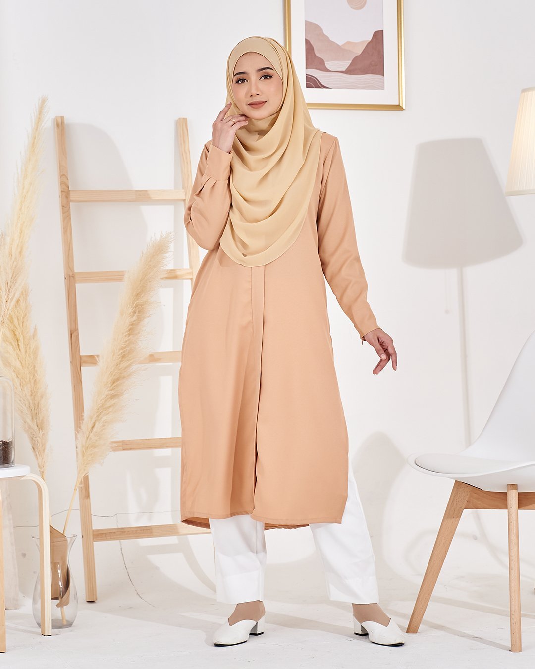 Long Top Lahiera Laluna X MCC - Wheat Nude