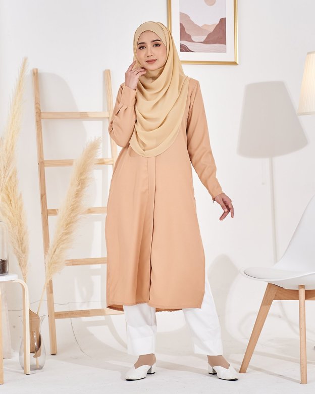 Long Top Lahiera Laluna X MCC - Wheat Nude