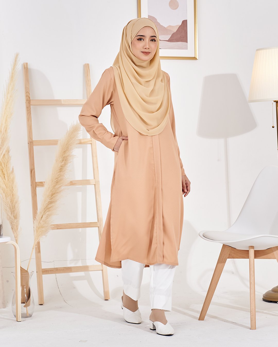 Long Top Lahiera Laluna X MCC - Wheat Nude