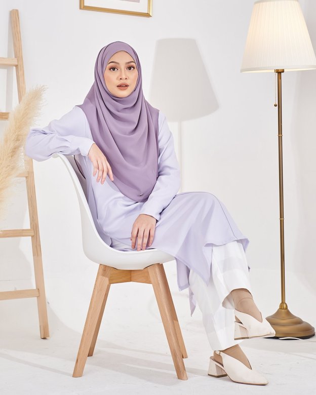Long Top Lahiera Laluna X MCC - White Lilac